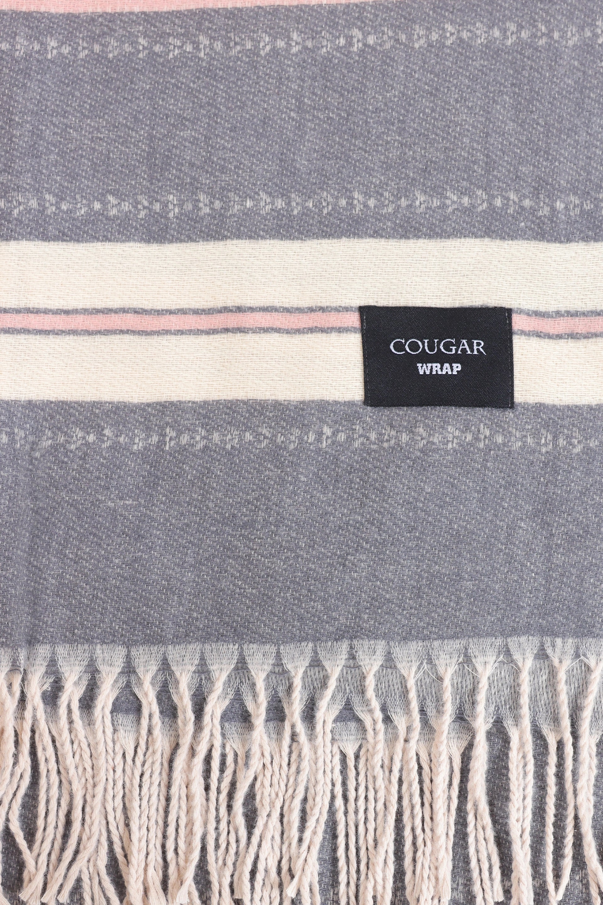 Striped Knitted Shawl - Cougar Clothing