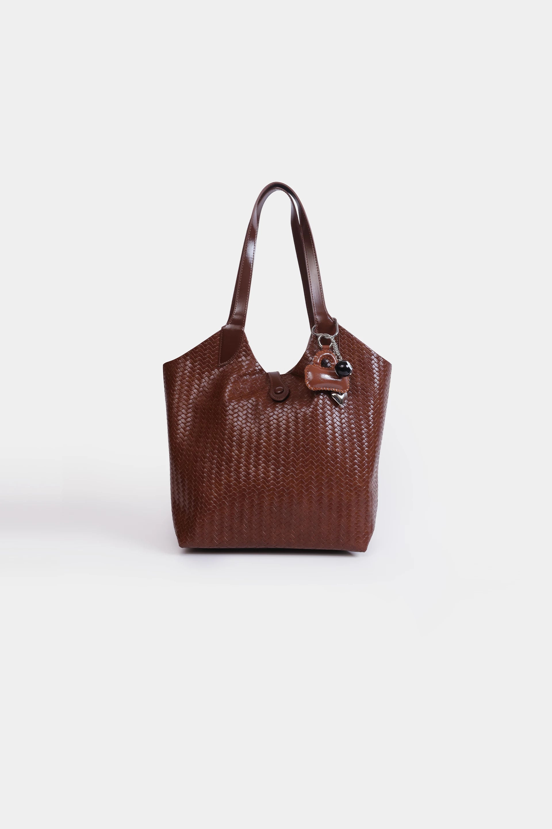 Textured Tote With Drawstring Pouch - Cougar Clothing