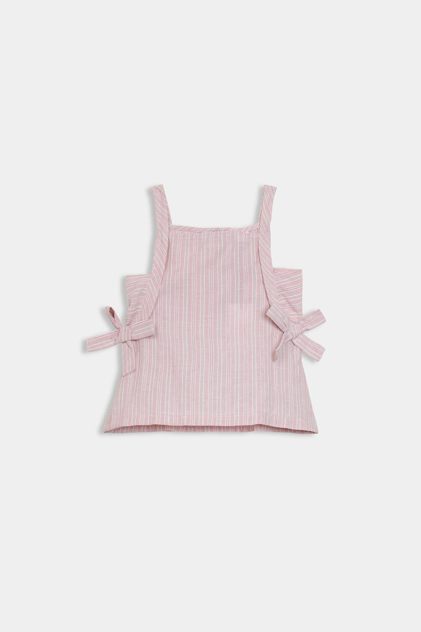 Striped Top With Bow Details - Cougar Clothing