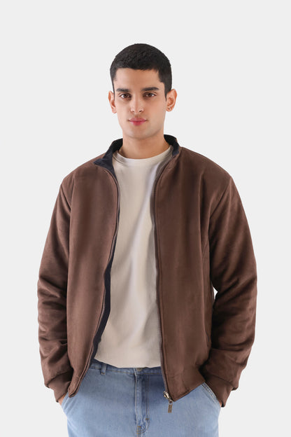 Double-Sided Mock Neck Jacket - Cougar Clothing