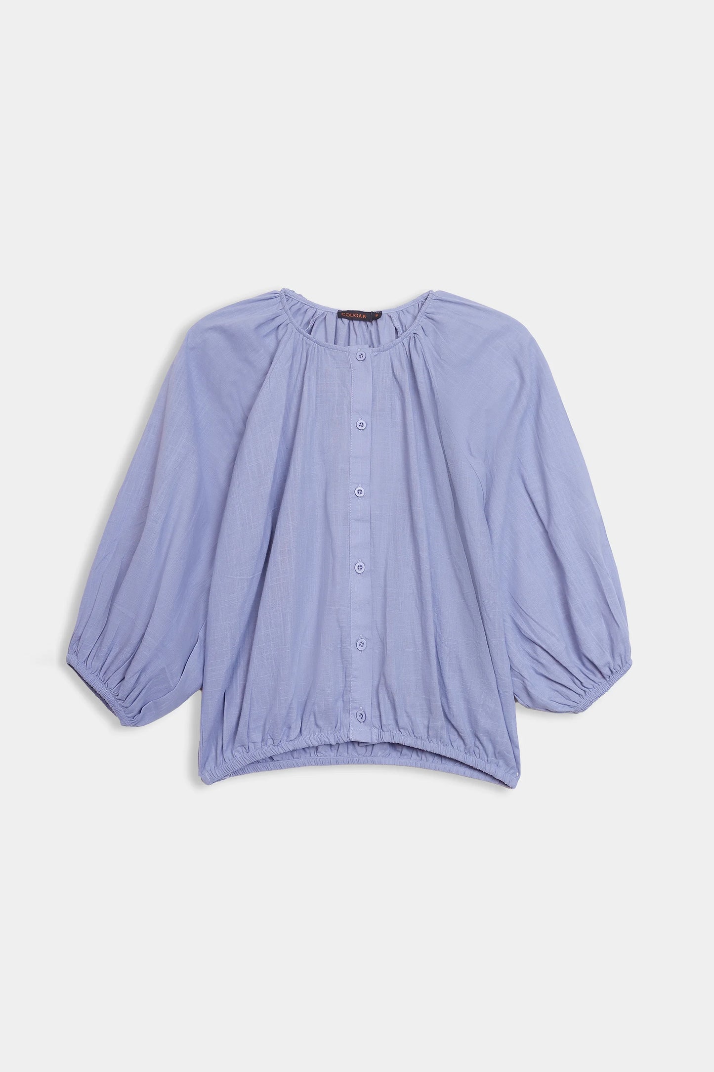 Button-Down Cotton Top - Cougar Clothing