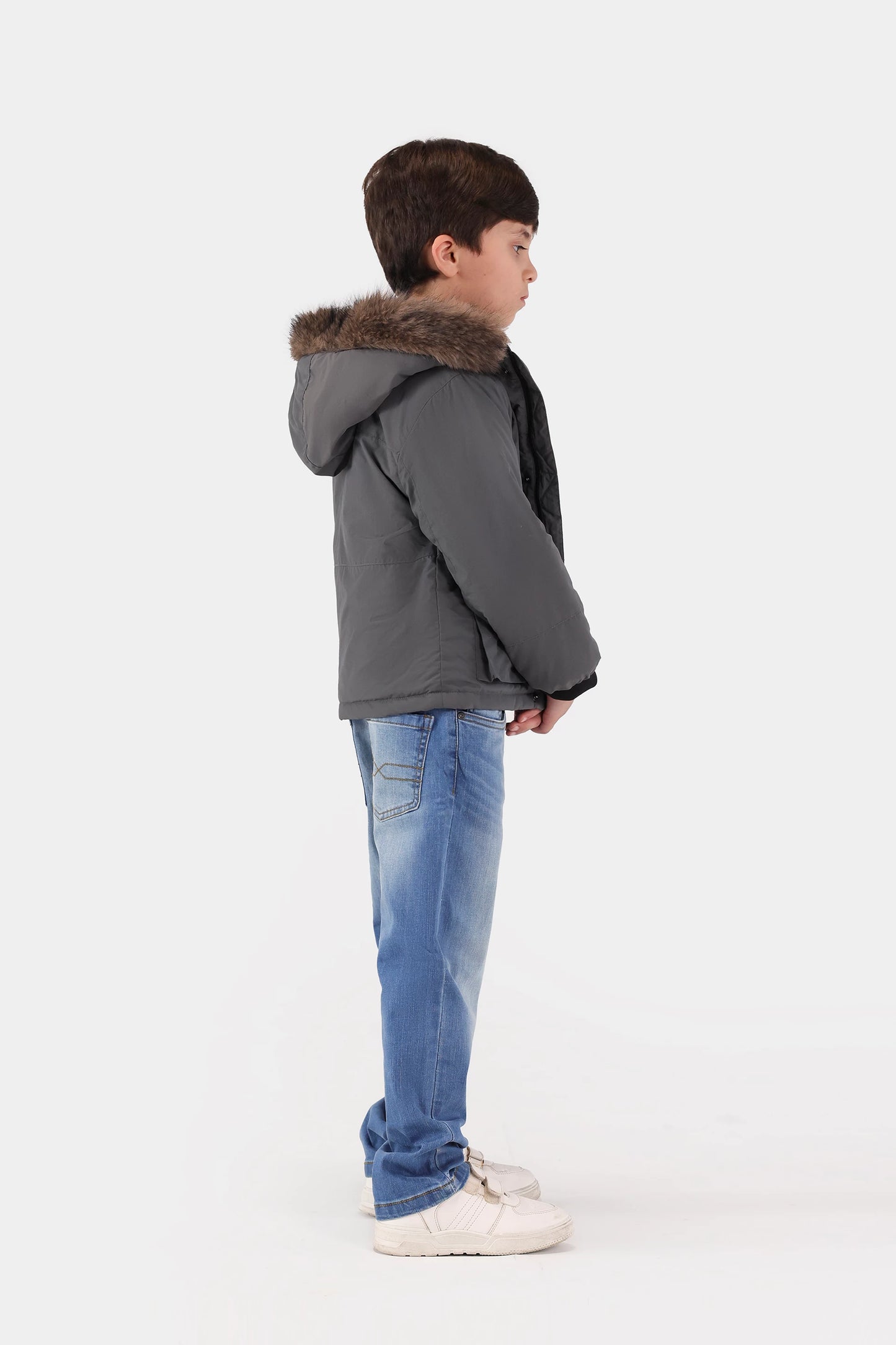 Faux Fur Hood Jacket - Cougar Clothing