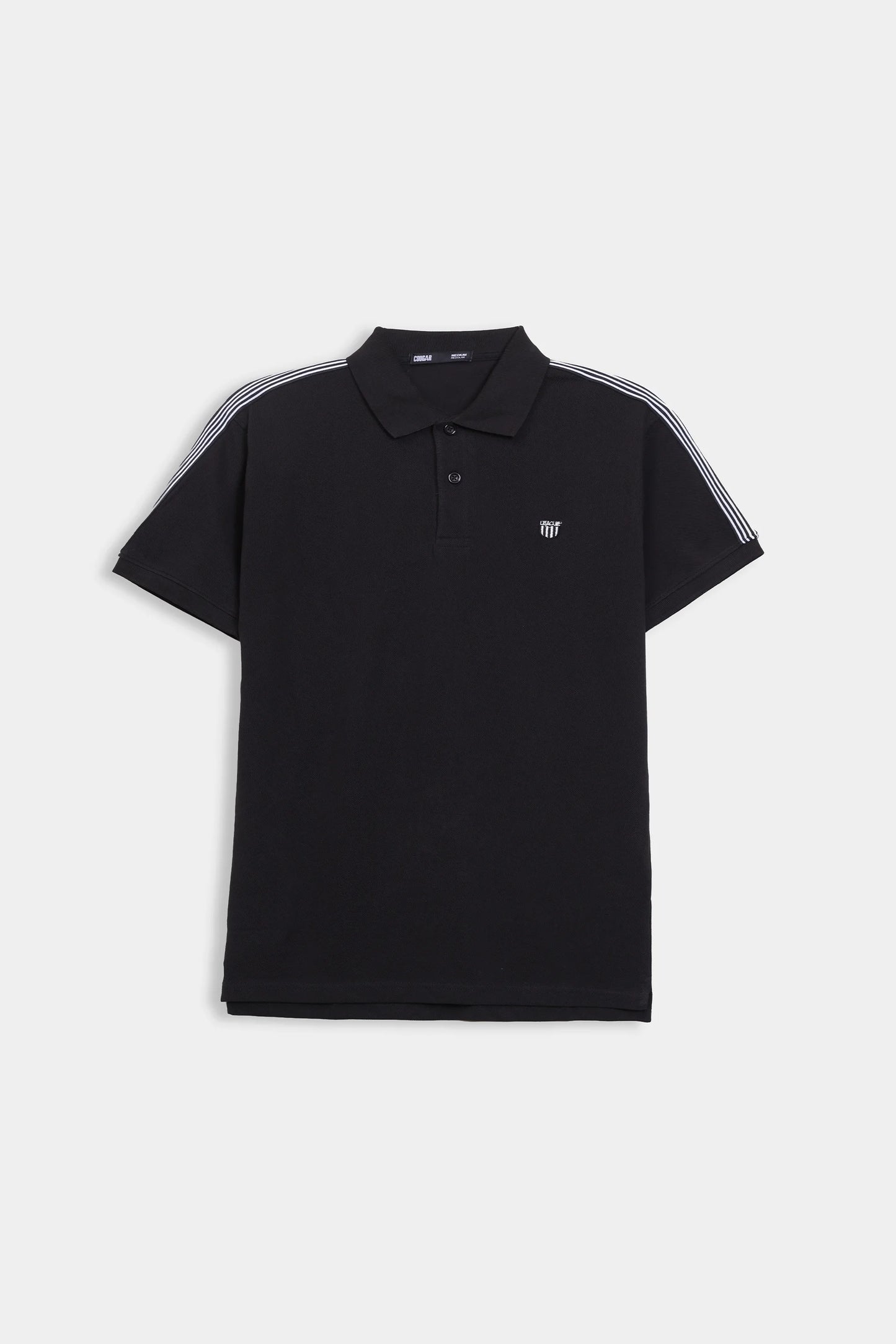 Shoulder Striped Polo - Cougar Clothing
