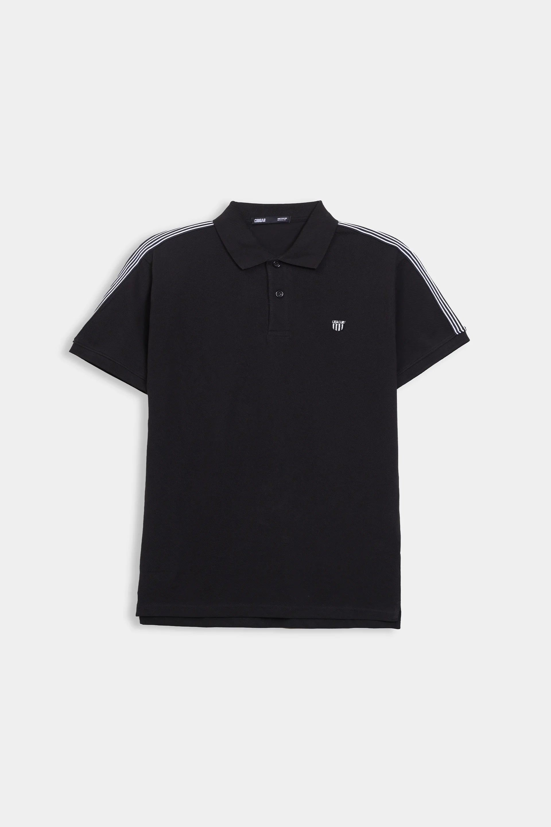 Shoulder Striped Polo - Cougar Clothing