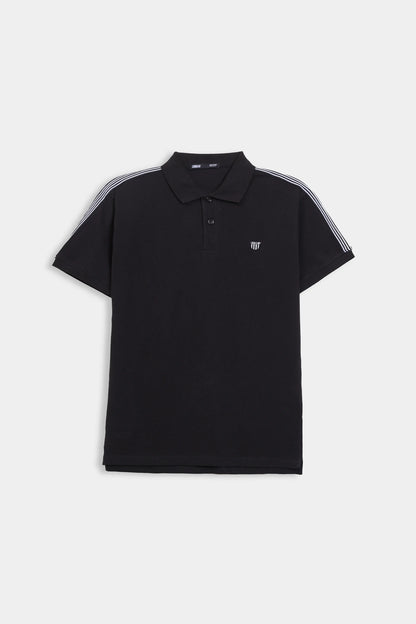 Shoulder Striped Polo - Cougar Clothing