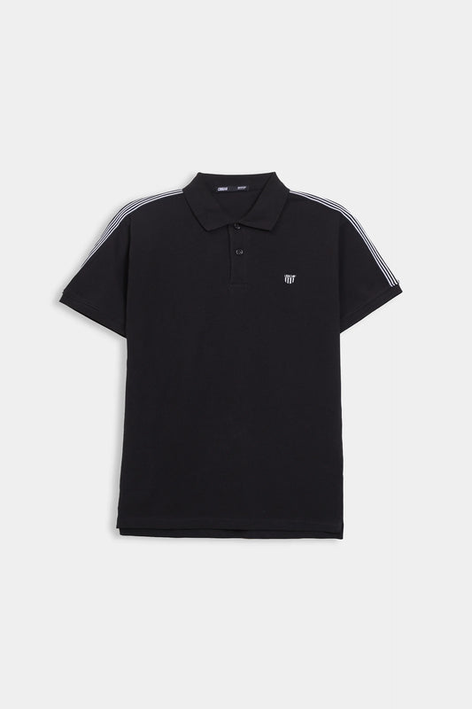 Shoulder Striped Polo - Cougar Clothing