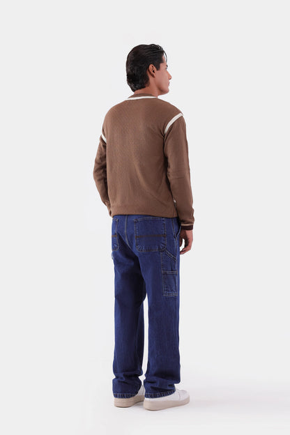 Contrast Striped Sweater - Cougar Clothing