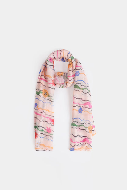 Floral Print Scarf - Cougar Clothing