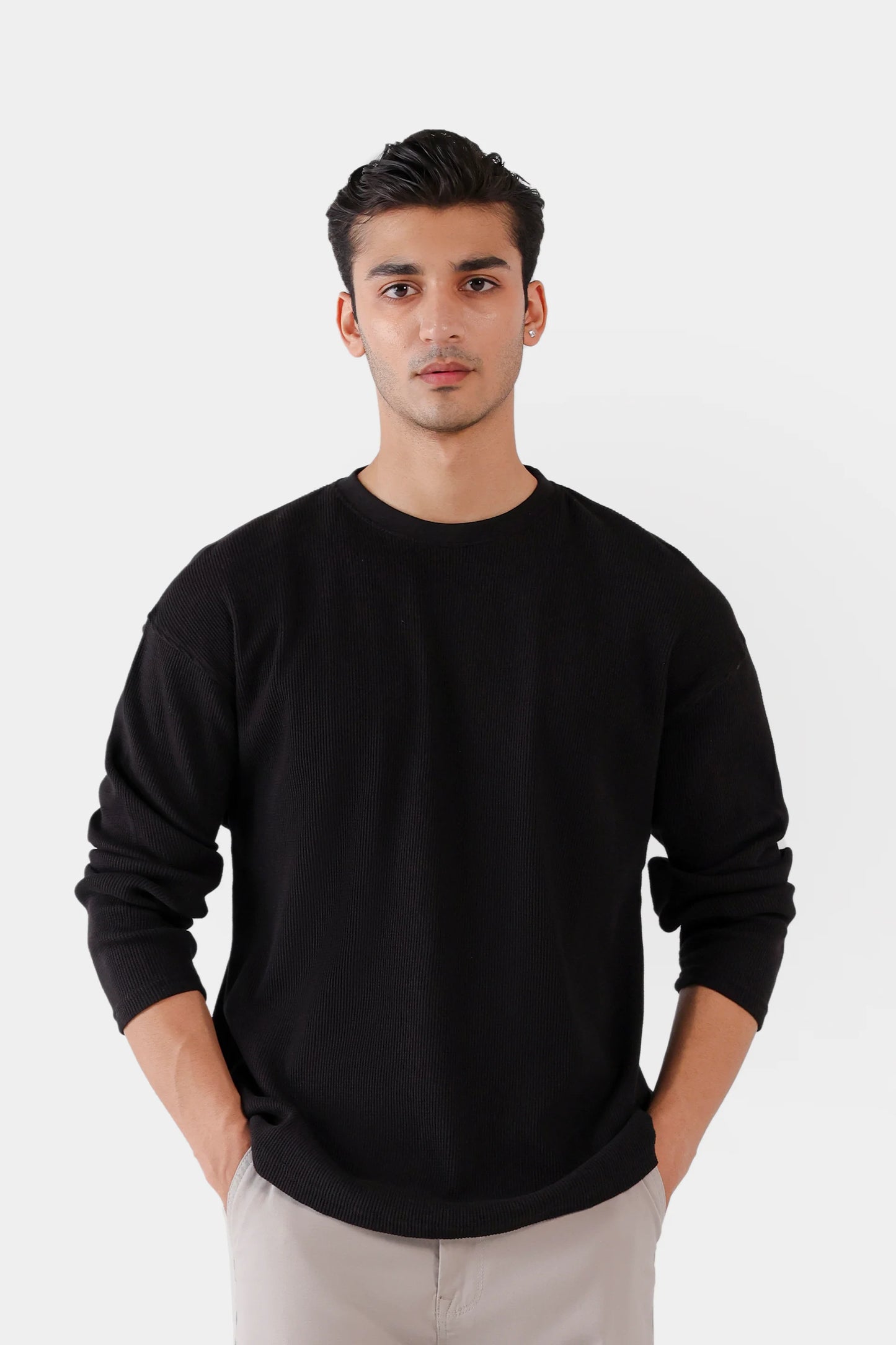 Waffle Knit T-Shirt - Cougar Clothing