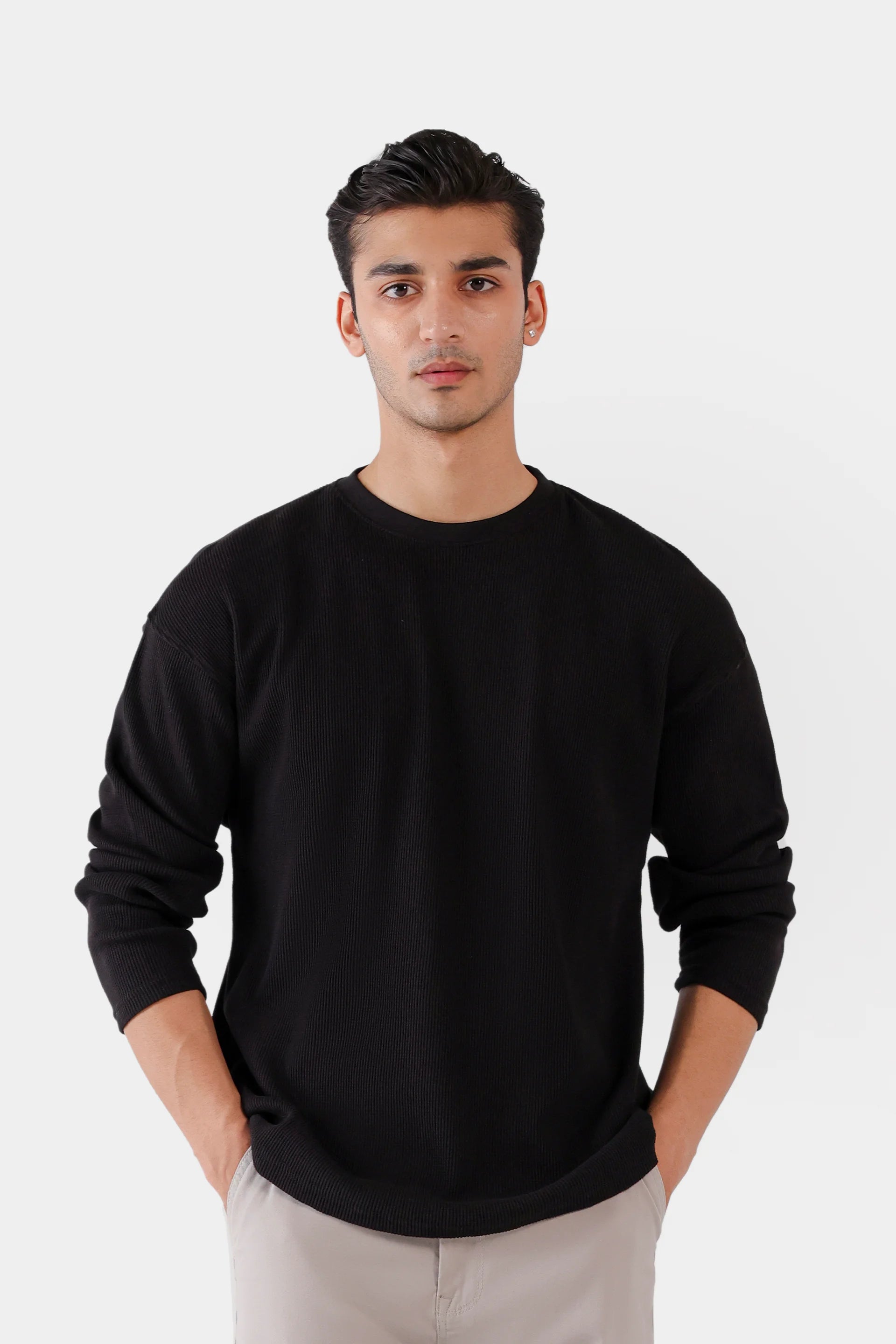 Waffle Knit T-Shirt - Cougar Clothing