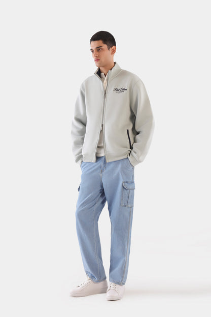 Relaxed Embroidered Bomber Jacket - Cougar Clothing