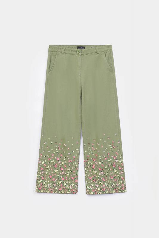 Flared Embroidered Jeans - Cougar Clothing