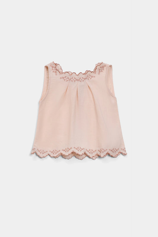Embroidered Sleeveless Top - Cougar Clothing