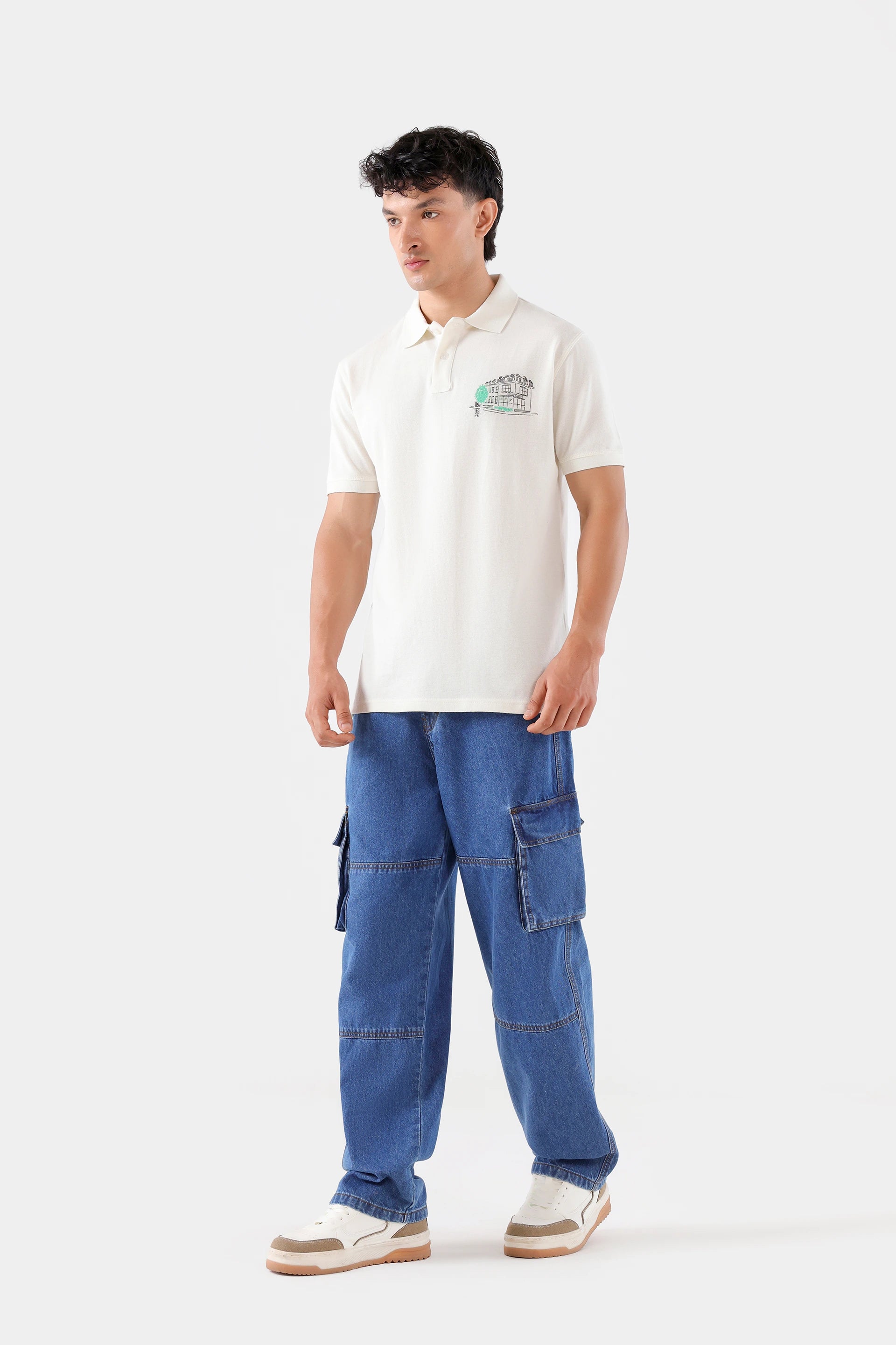 Regular Fit Printed Polo - Cougar Clothing