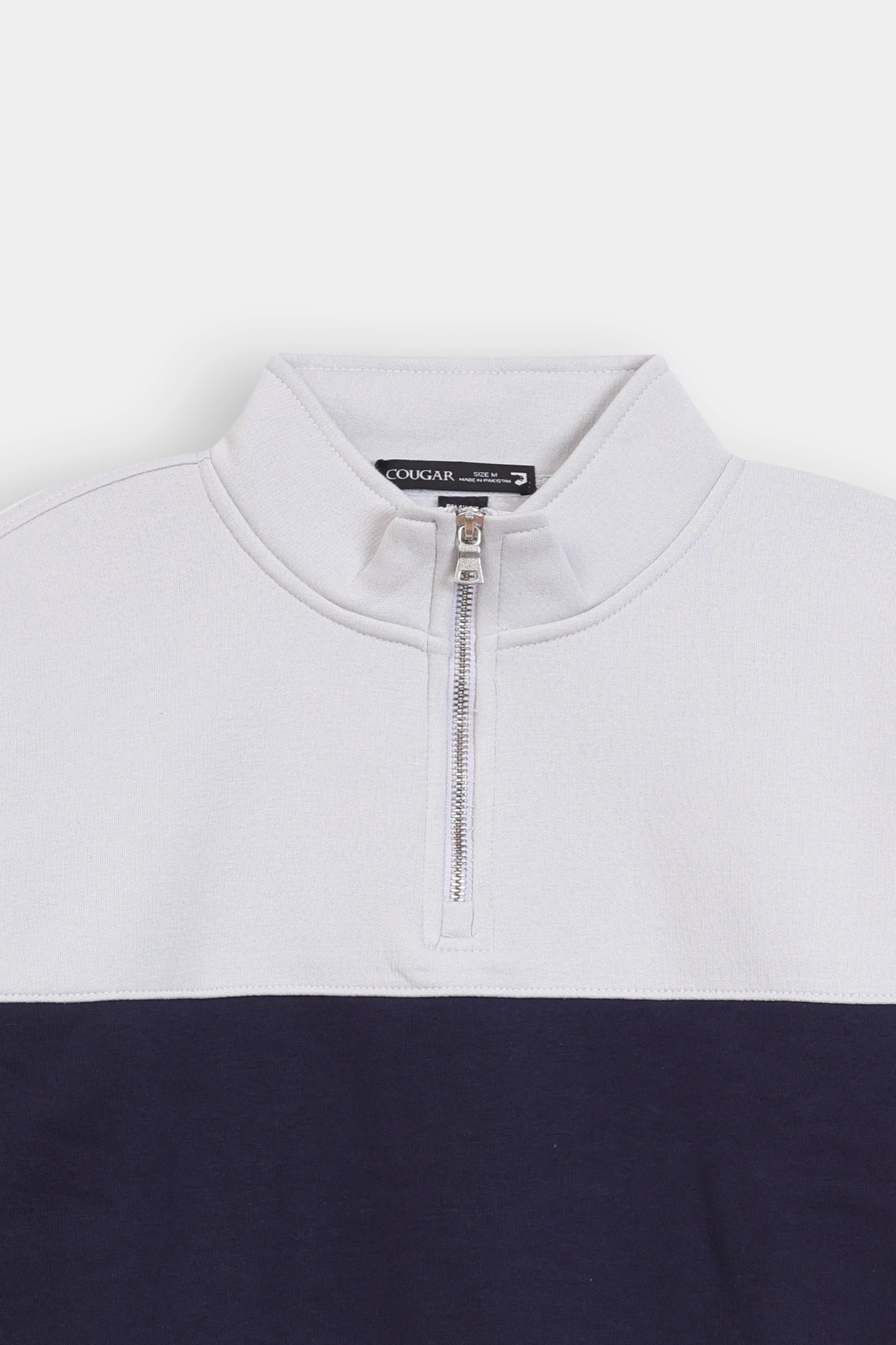 Color Block Quarter-Zip Sweatshirt - Cougar Clothing