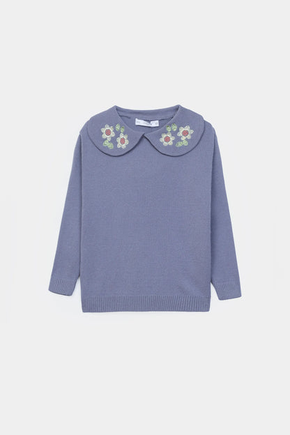 Peter Pan Collared Sweater - Cougar Clothing