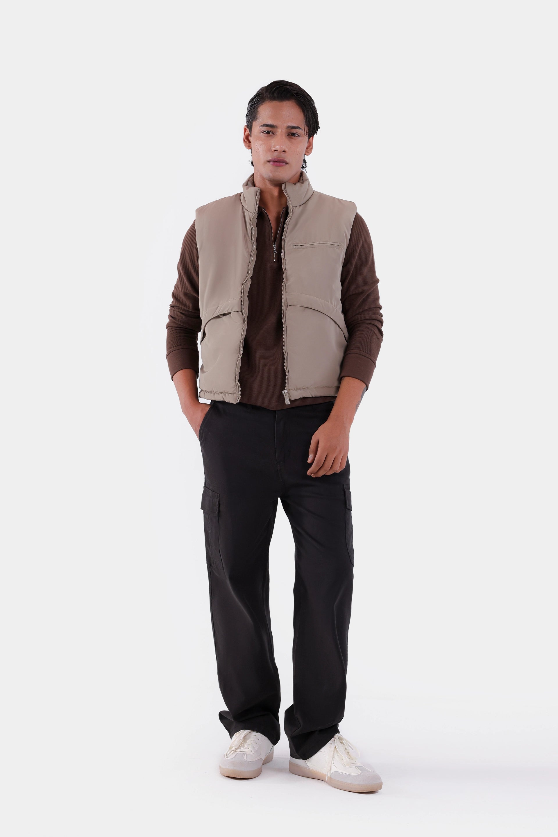 Zipper Sleeveless Jacket - Cougar Clothing