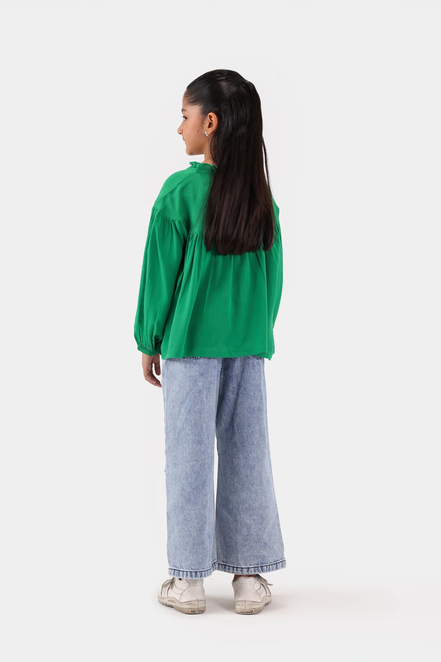 Button-Front Frilled Dress - Cougar Clothing