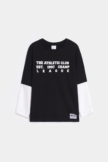 Contrast Sleeved T-Shirt - Cougar Clothing