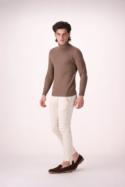 Extra Fine Roll Neck Sweater - Cougar Clothing