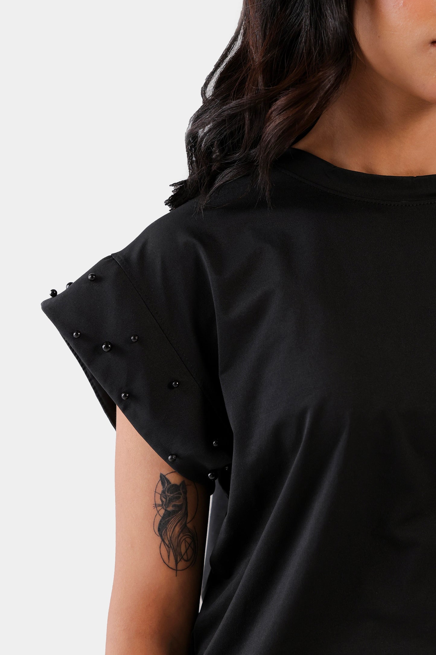 Embellished Sleeved T-Shirt - Cougar Clothing