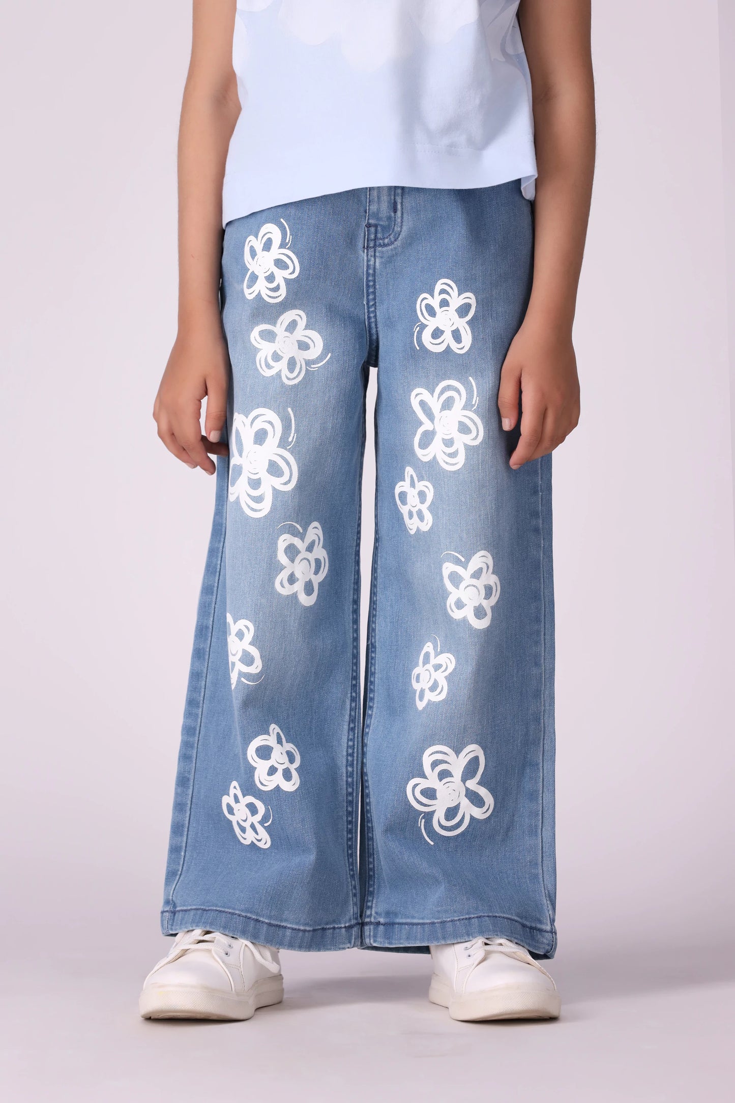 Marine Straight Fit Printed Jeans - Cougar Clothing