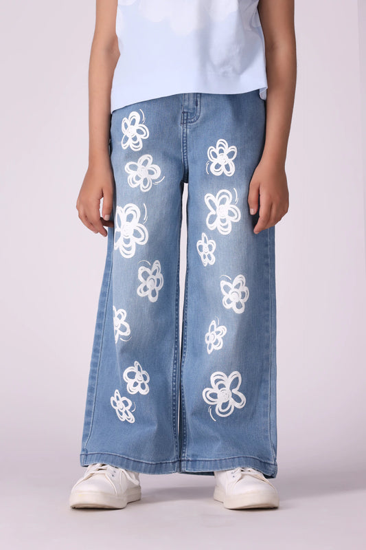 Marine Straight Fit Printed Jeans - Cougar Clothing