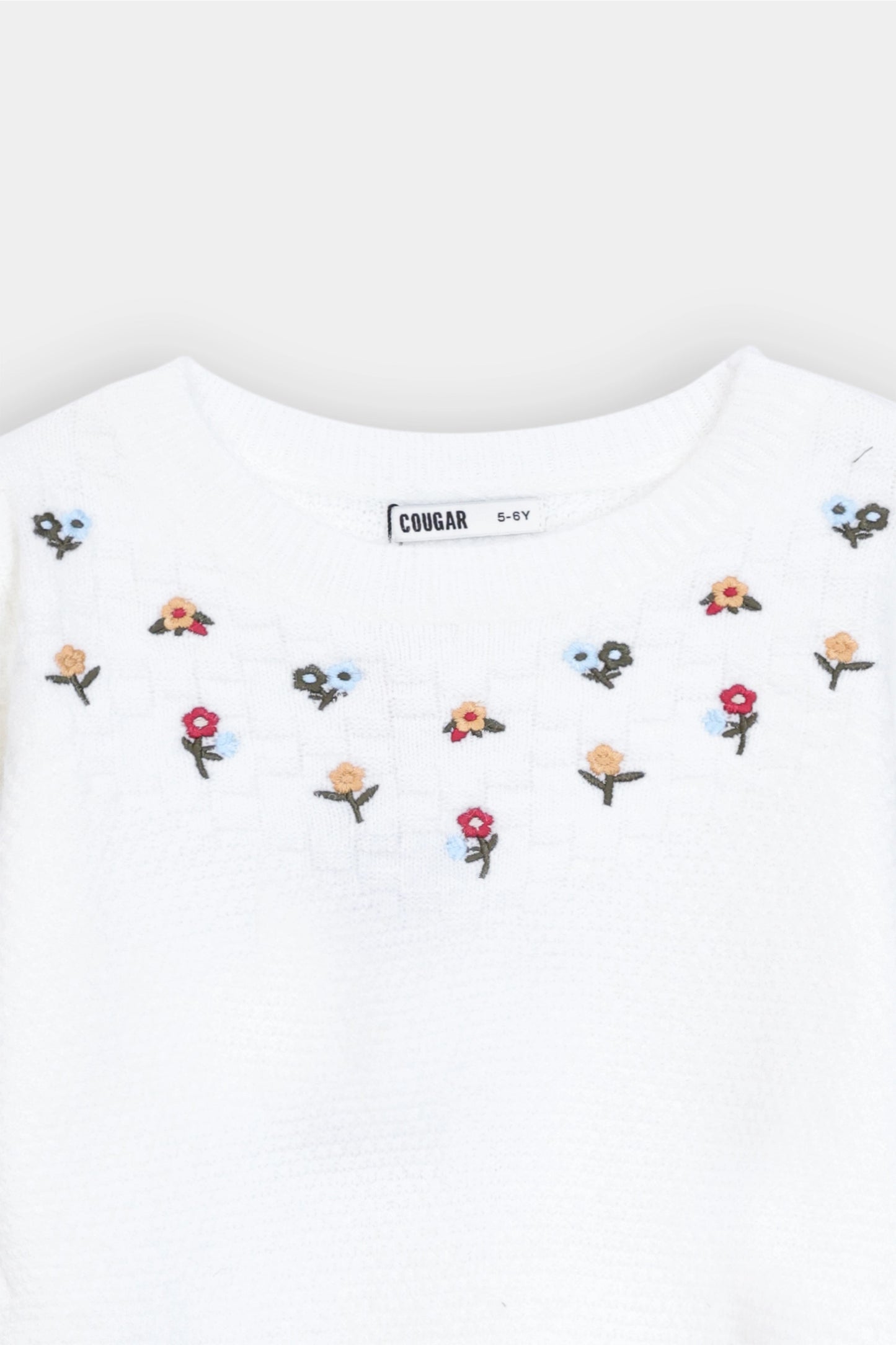 Floral Embroidered Jumper - Cougar Clothing