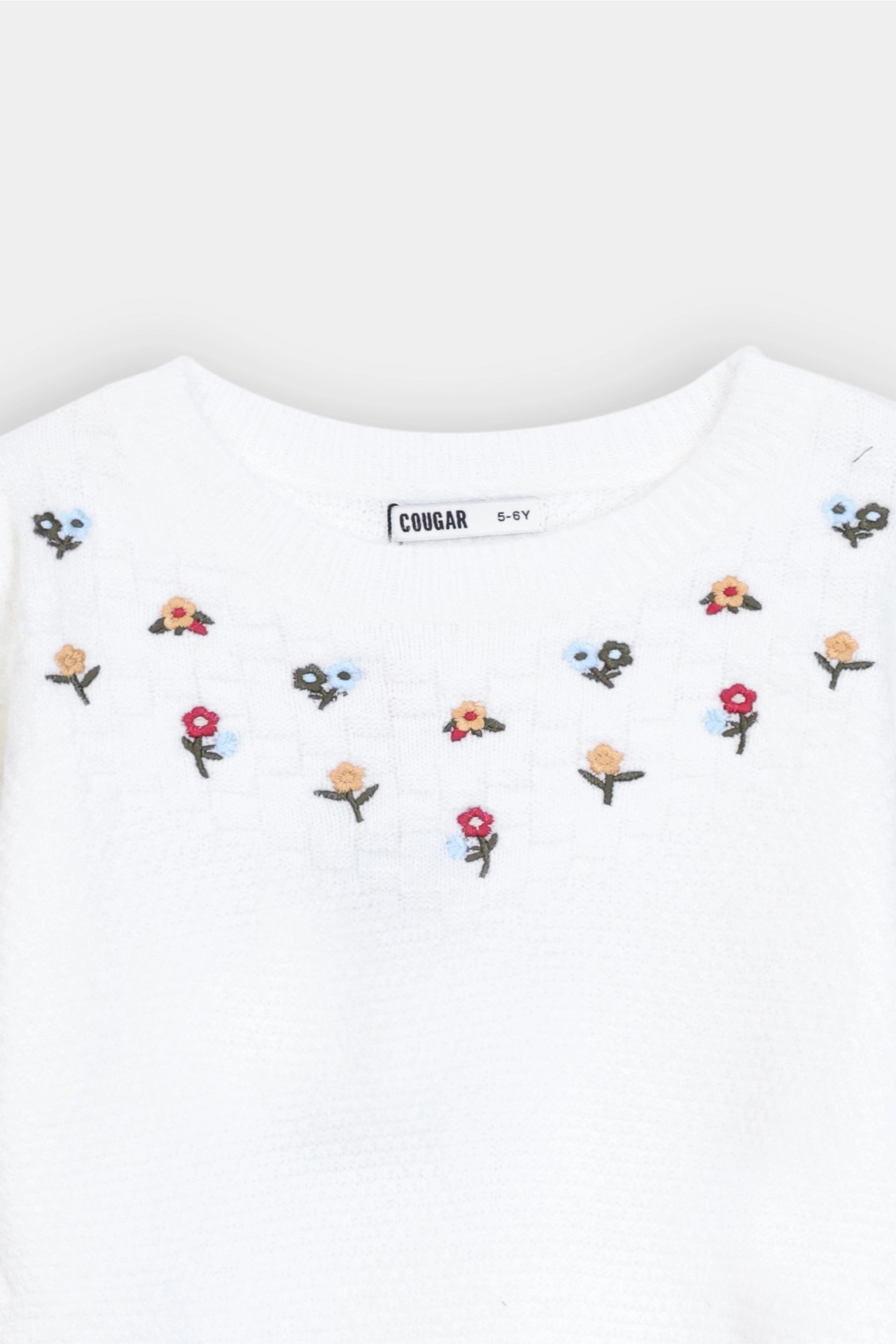 Floral Embroidered Jumper - Cougar Clothing