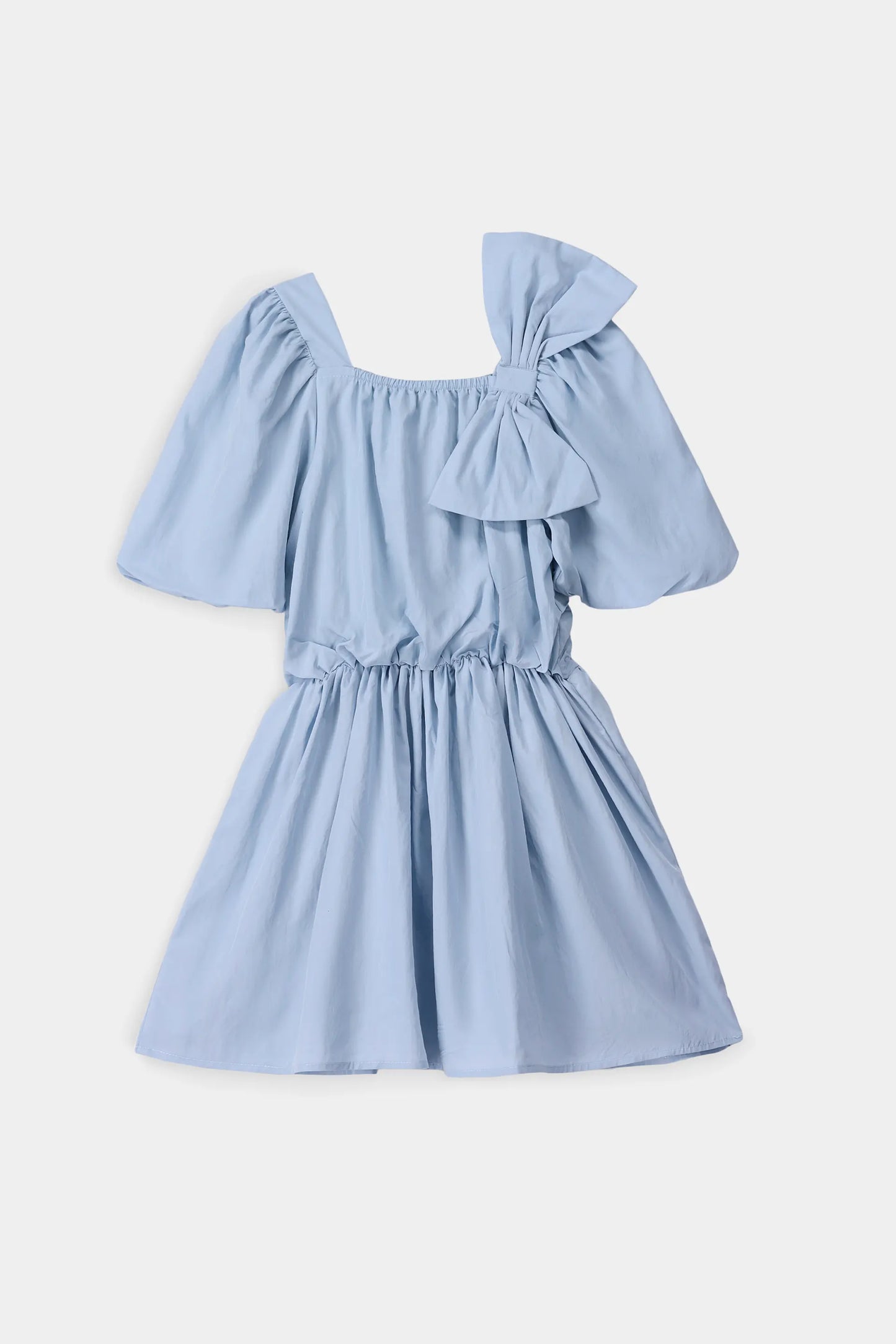 Bow-Detail Cambric Dress - Cougar Clothing