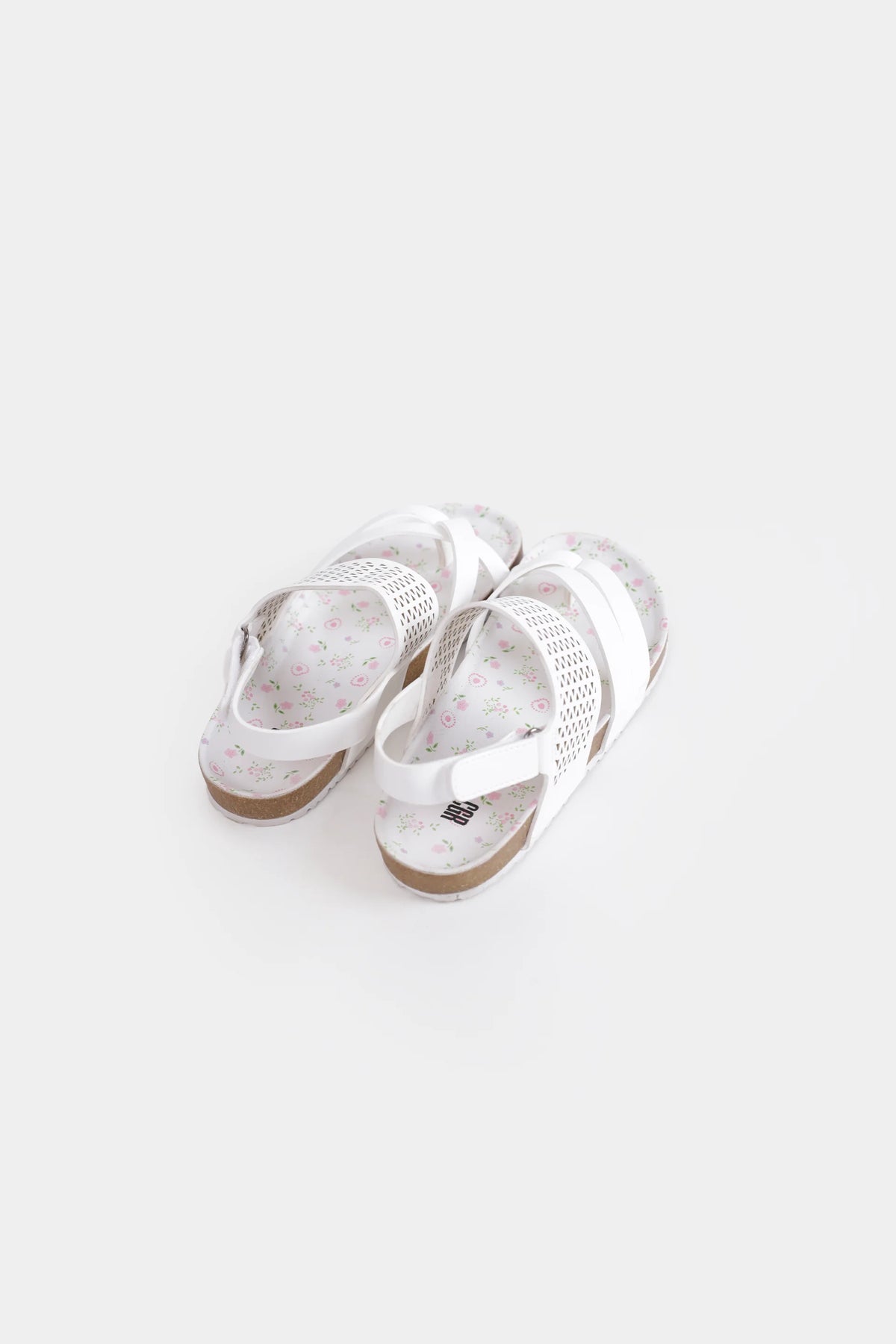 Ditsy Footbed Sandals - Cougar Clothing