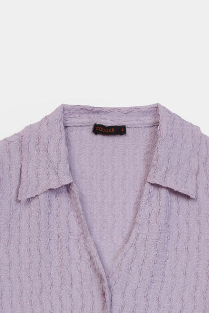 Textured Short-Sleeved Shirt - Cougar Clothing