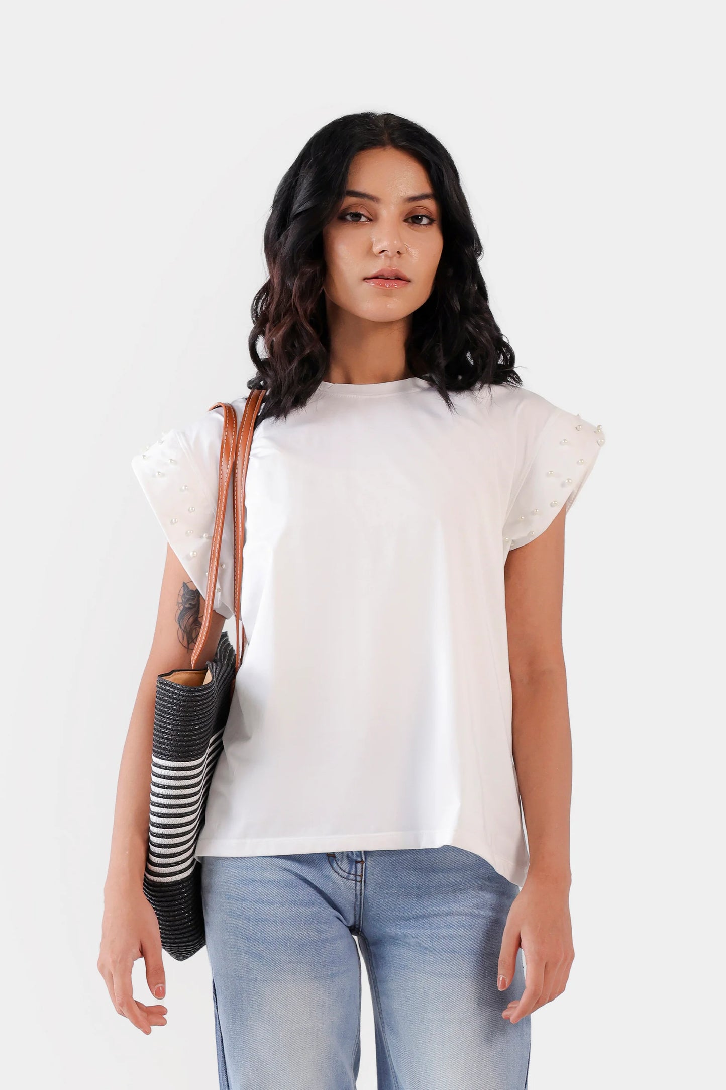 Embellished Sleeved T-Shirt - Cougar Clothing