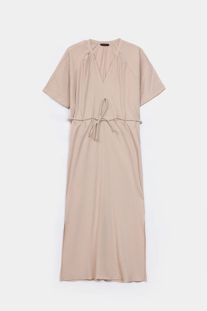 Crushed Midi Dress - Cougar Clothing