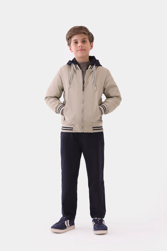 Contrast Hood Jacket - Cougar Clothing