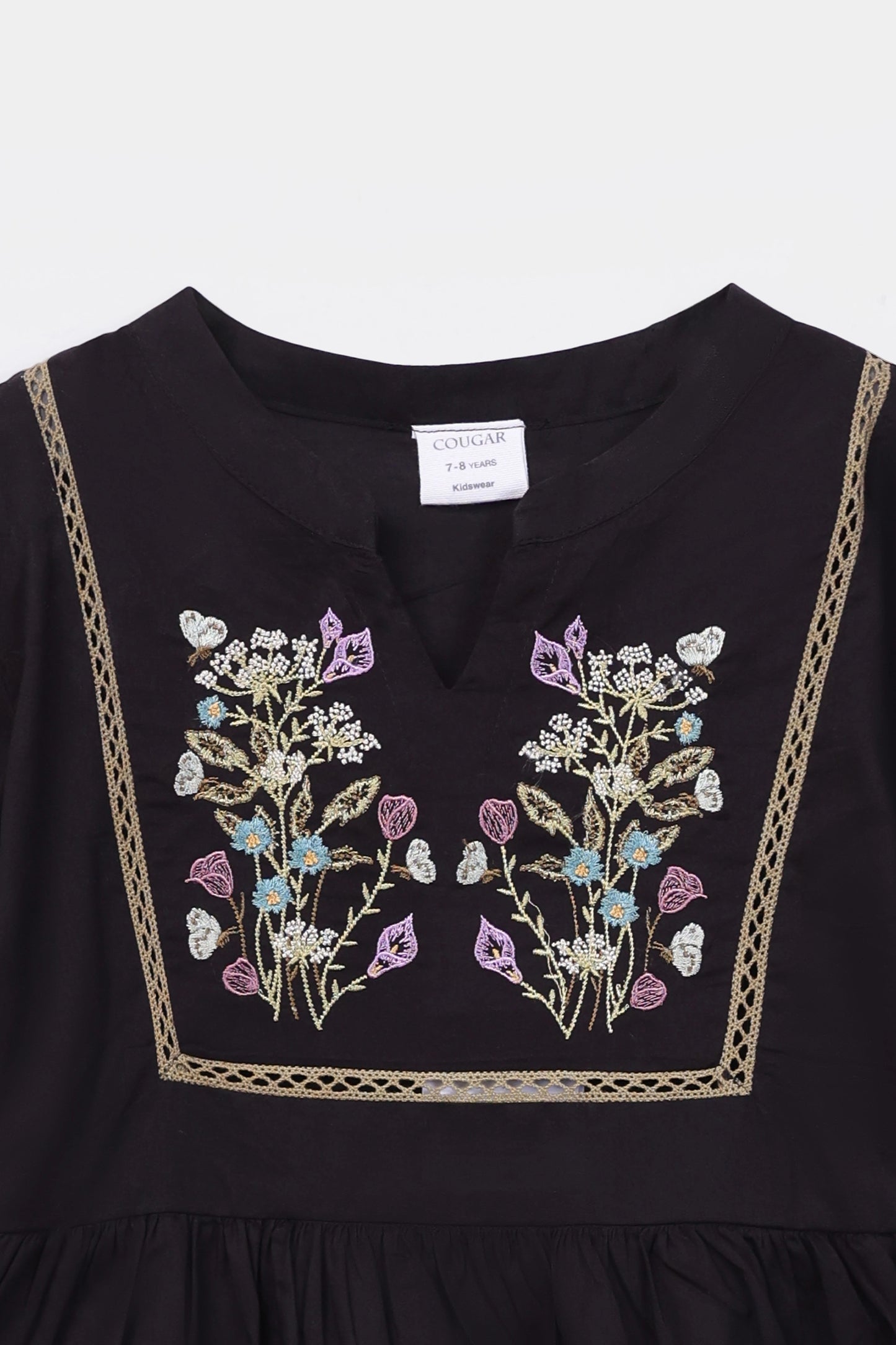 Embroidered Cambric Dress - Cougar Clothing