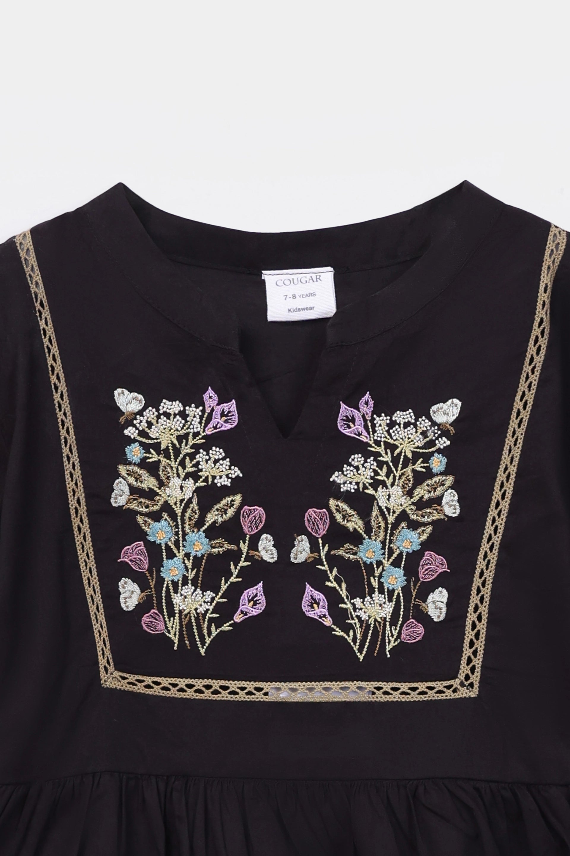 Embroidered Cambric Dress - Cougar Clothing