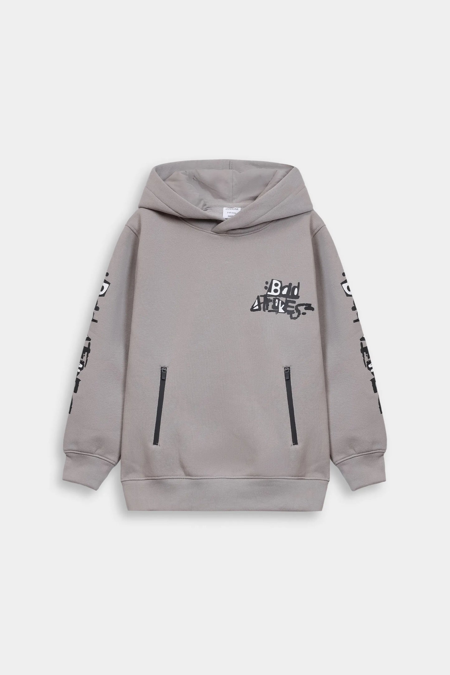 Graphic Hoodie With Zip Pockets - Cougar Clothing