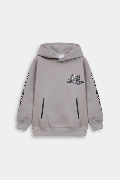 Graphic Hoodie With Zip Pockets - Cougar Clothing