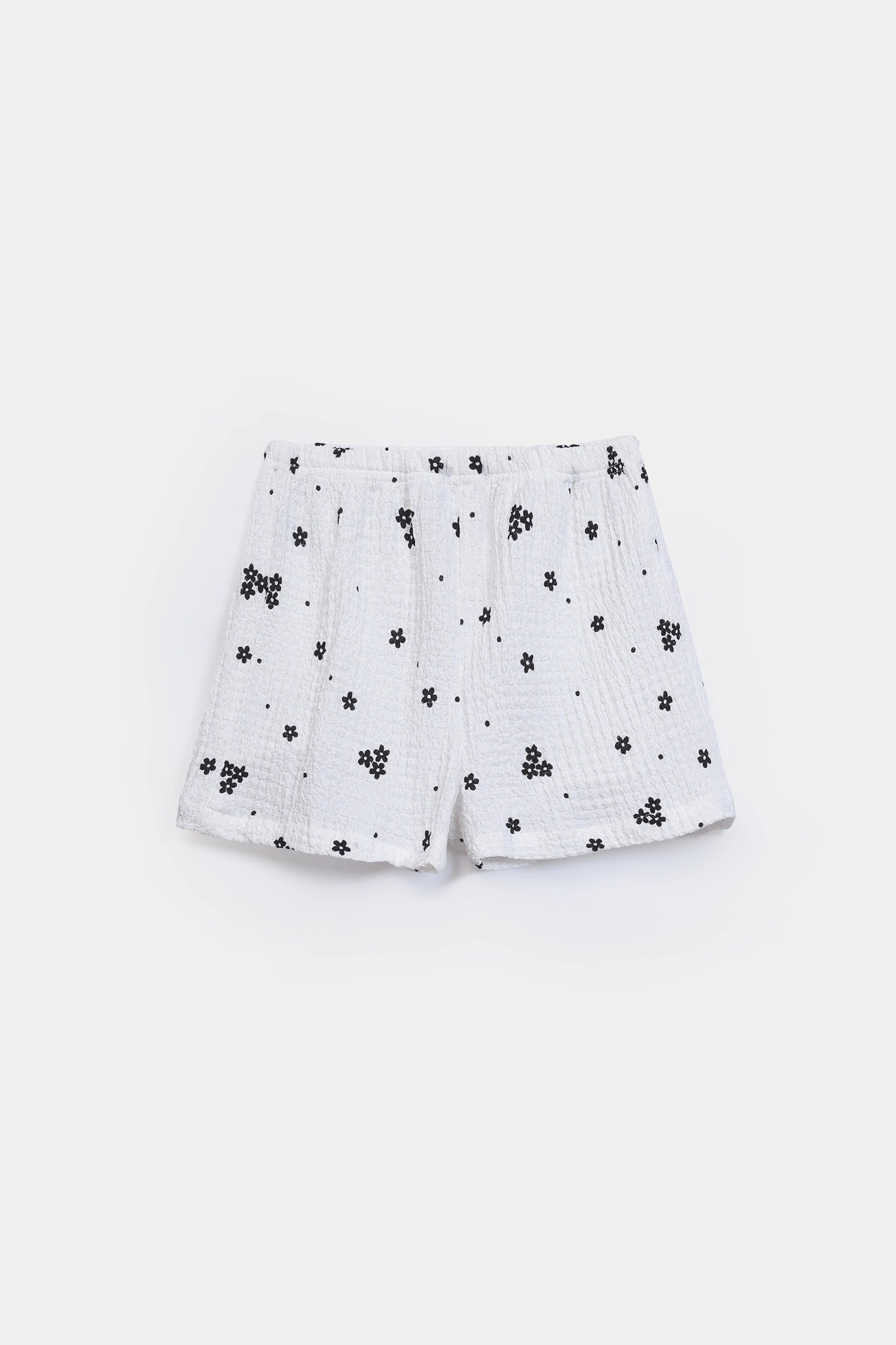 Printed Crush Cotton Shorts - Cougar Clothing