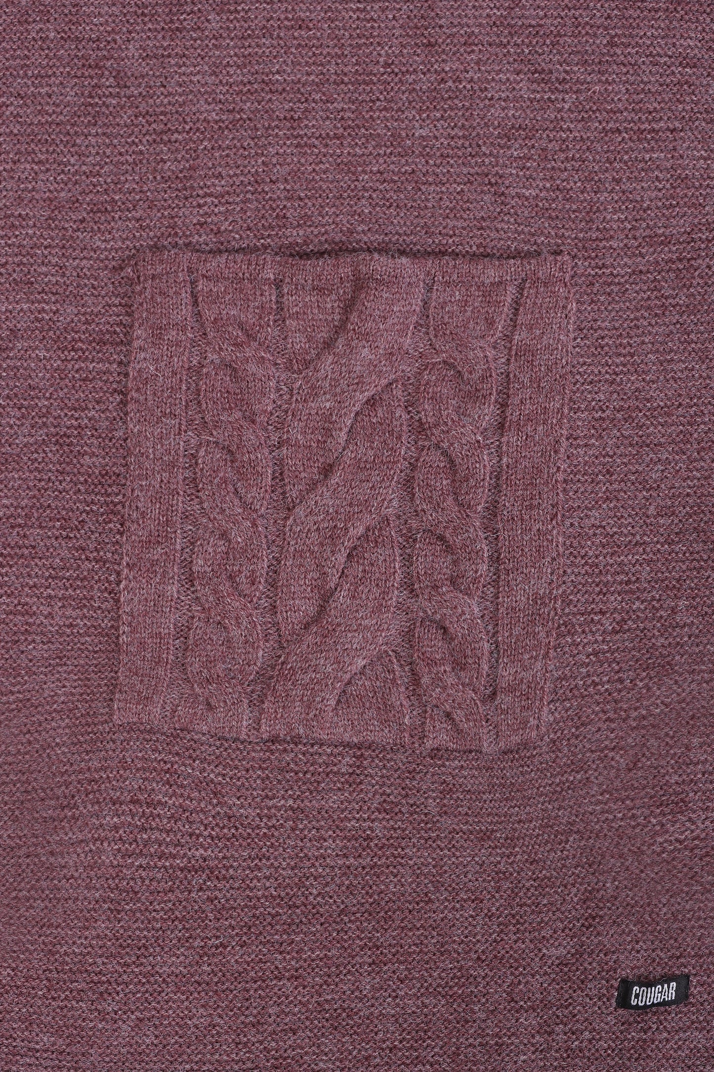 Patch Pocket Knit Scarf