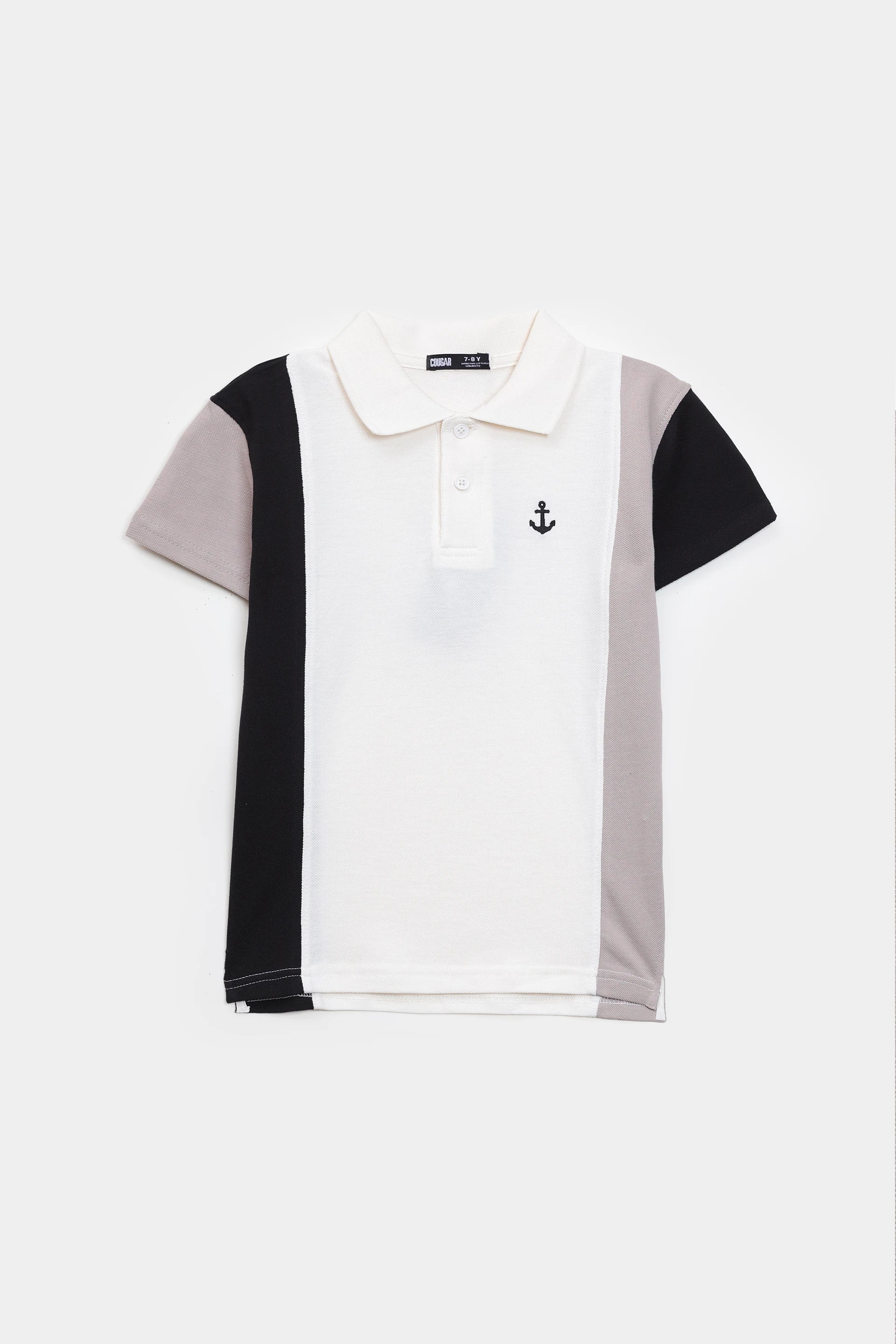 Contrast Paneled Polo - Cougar Clothing