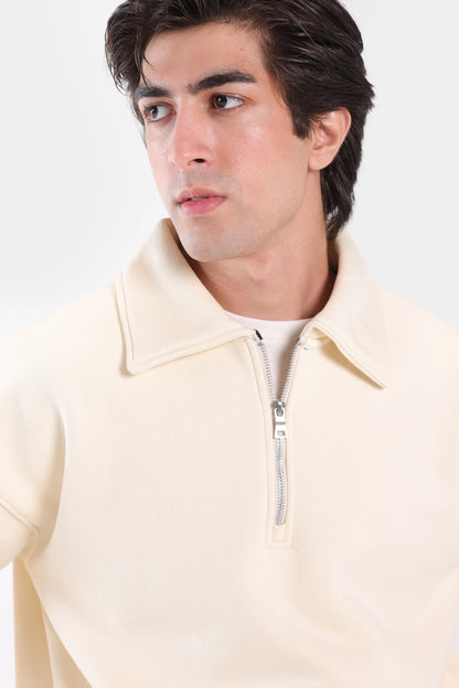 Quarter Zip Fleece Sweatshirt - Cougar Clothing
