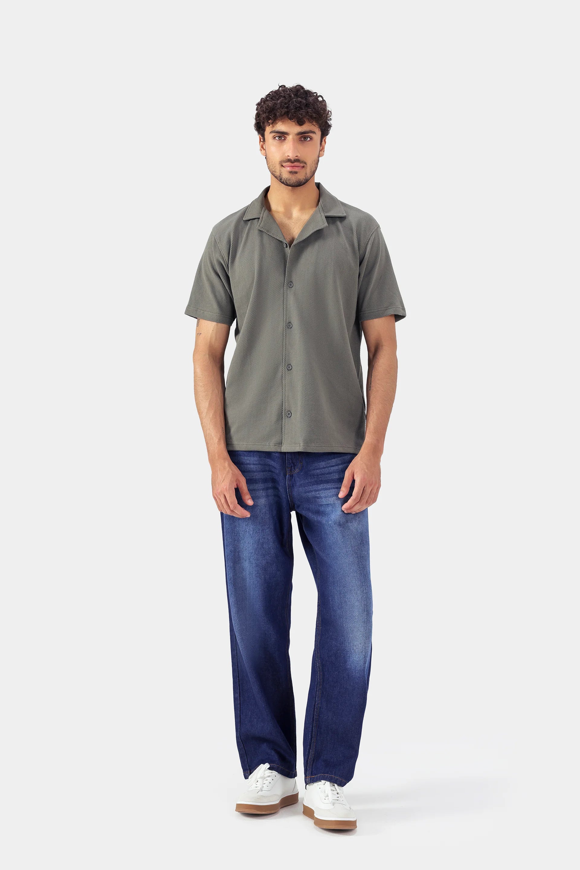 Relaxed Textured Shirt - Cougar Clothing