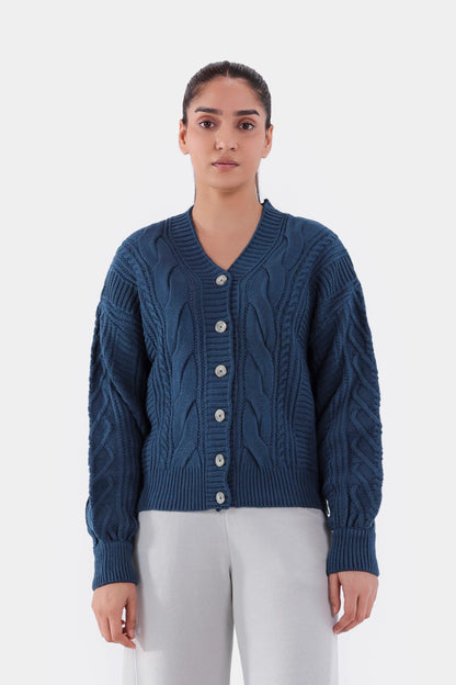 Cable Knit Cardigan - Cougar Clothing