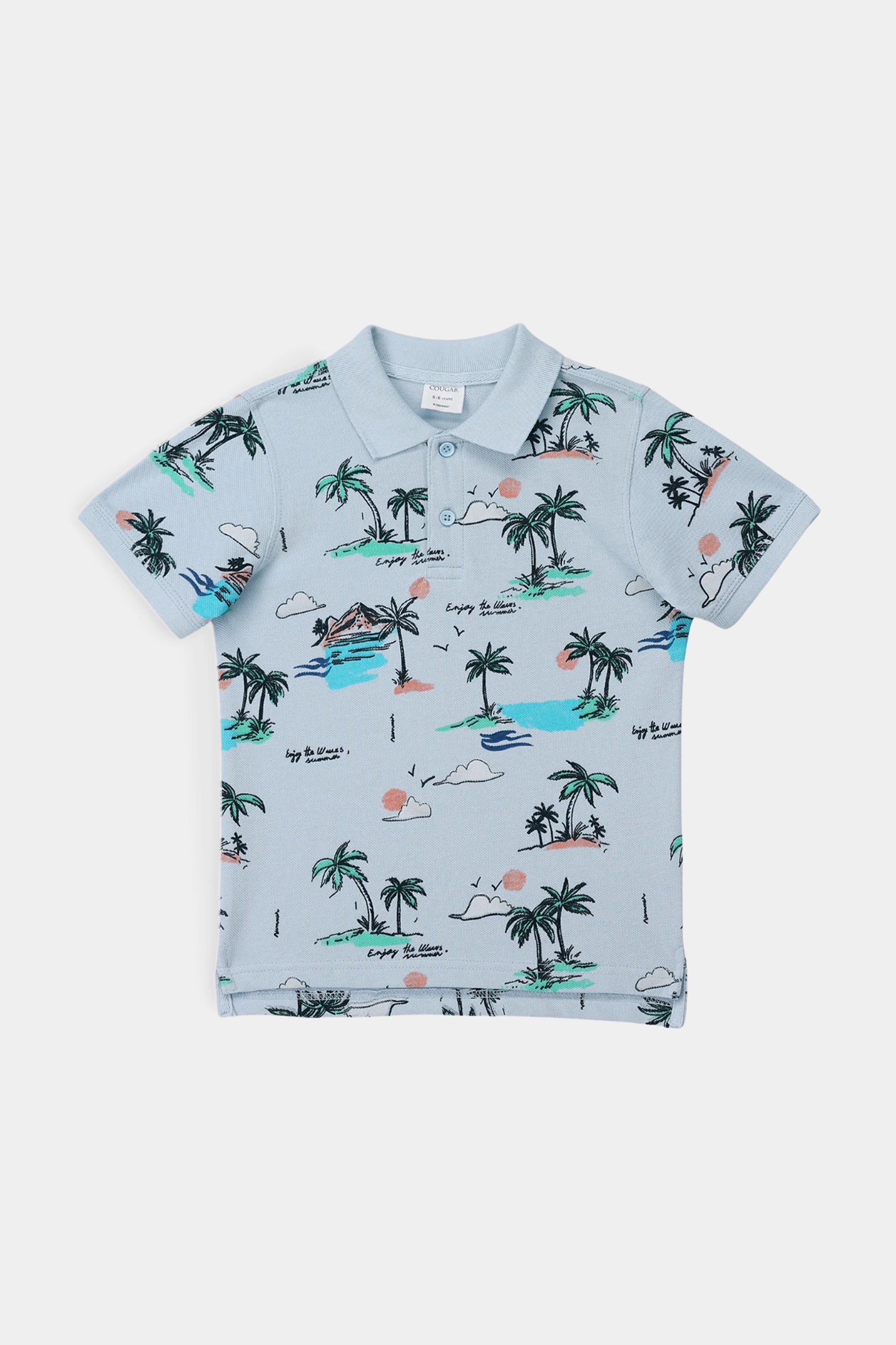 All Over Printed Polo - Cougar Clothing