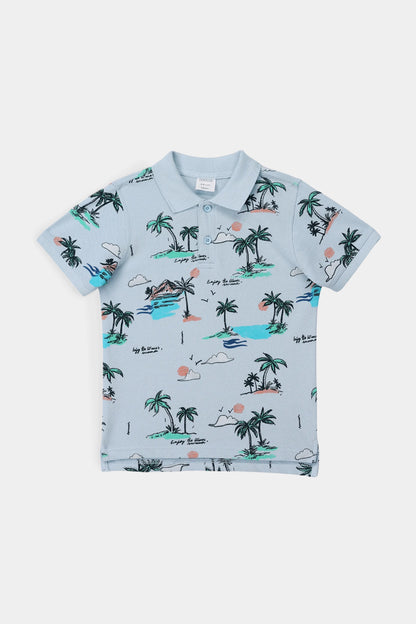 All Over Printed Polo - Cougar Clothing