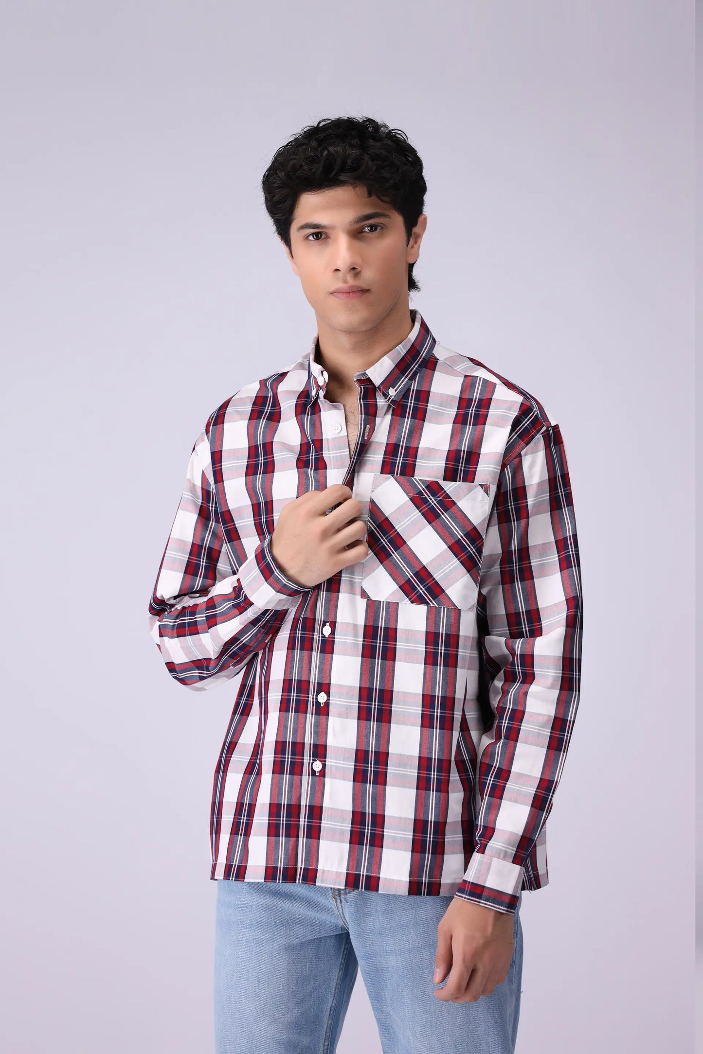 Baggy Fit Checkered Shirt - Cougar Clothing
