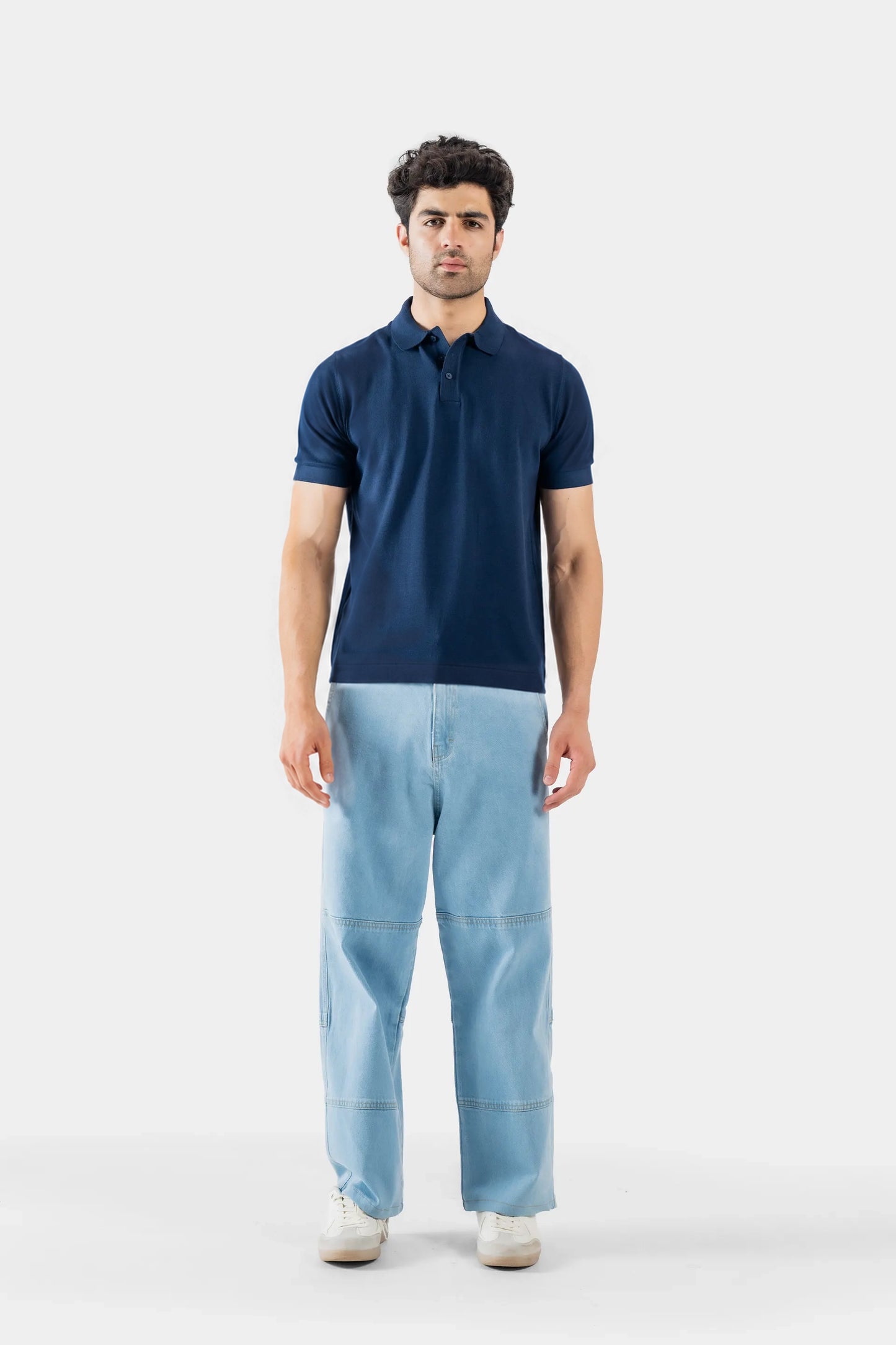 Viscose Blend Knit Polo - Cougar Clothing