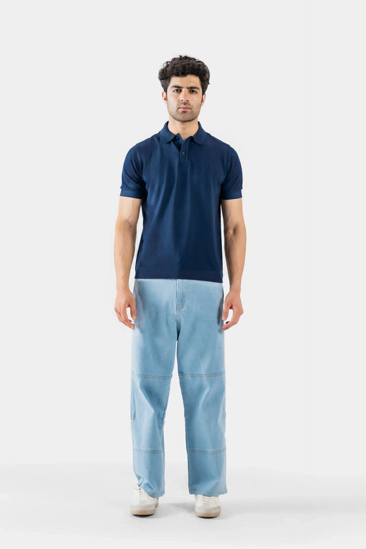 Viscose Blend Knit Polo - Cougar Clothing